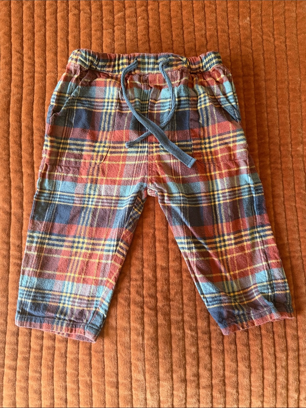 BEET WORLD Plaid Flannel Baby Pants